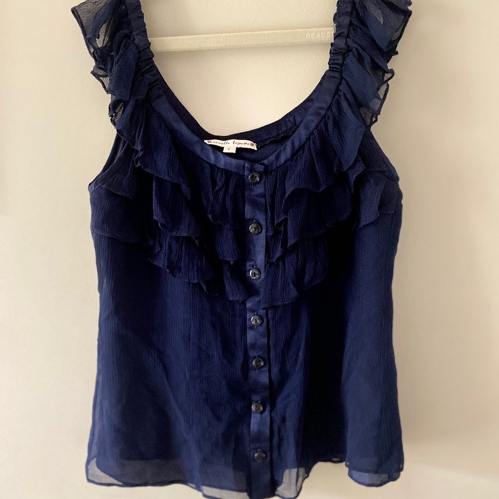 Navy Blue Nanette Lepore Sleeveless Top